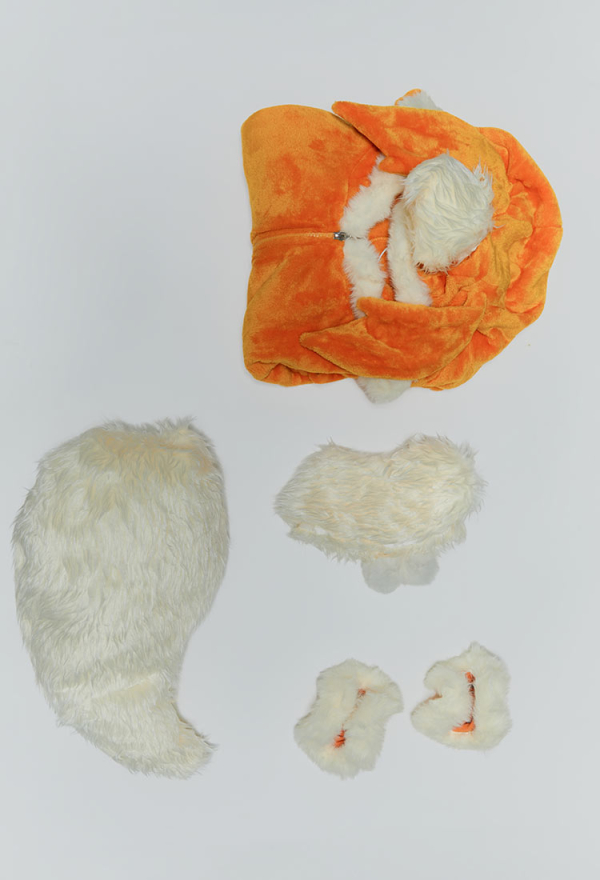 Plus Size Halloween Plush Hooded Romper and Socks - PM